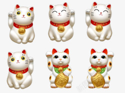 招财吉祥物有质感的3D日本招财猫高清图片