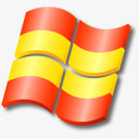 XP西班牙国旗XP的旗帜图标图标
