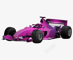 玩具卡丁车卡通版紫色的卡丁车高清图片