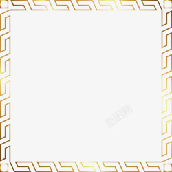 渐隐渐现卡通黄色边框高清图片