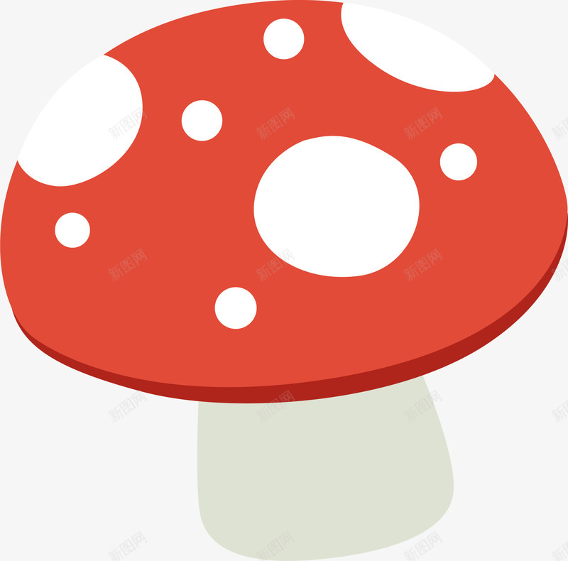 红色卡通蘑菇png免抠素材_88icon https://88icon.com 卡通蘑菇 可爱蘑菇 植物 红色蘑菇 菌类 装饰图案