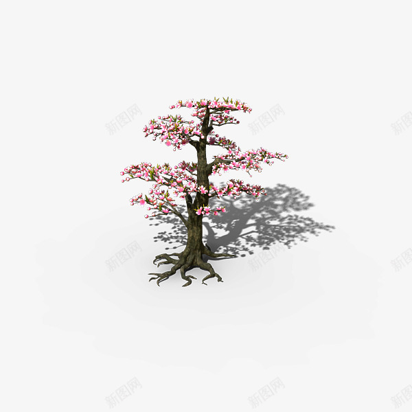 游戏中的桃花树png免抠素材_88icon https://88icon.com 3D树木 树木 游戏 游戏场景 游戏树 电子游戏