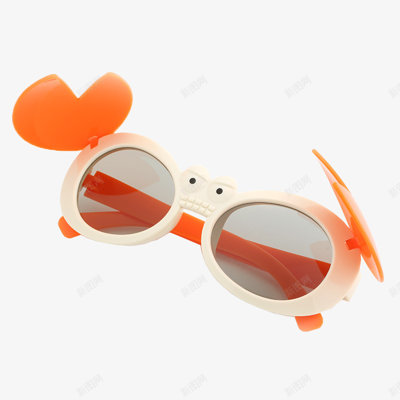 小螃蟹儿童3D眼镜png免抠素材_88icon https://88icon.com 3D影伴 3D眼镜 产品实物 儿童眼镜