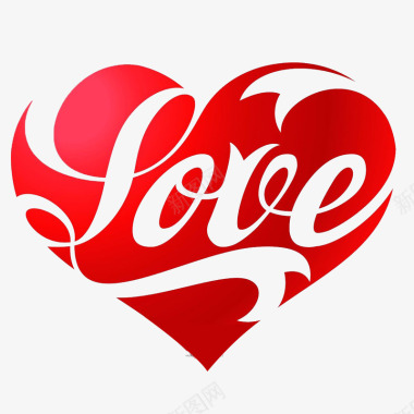 爱心基金红色爱心英文字图标图标