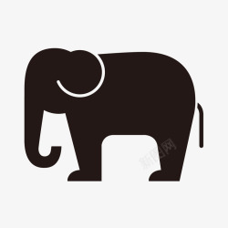大象轮廓大象高清图片