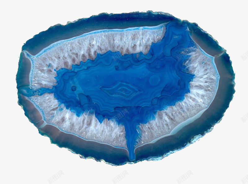 晶体矿物png免抠素材_88icon https://88icon.com 切片 地质学 晶体 特写 白 石 矿产 矿物质 空心 蓝色的晶洞