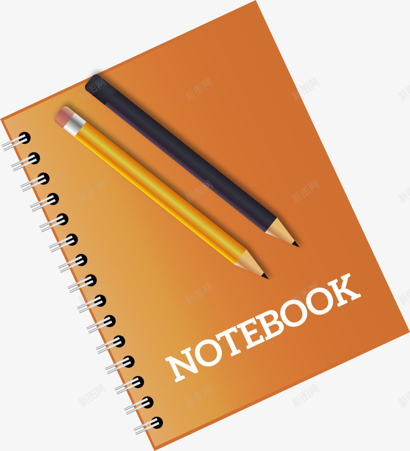 开学季黄色笔记本png免抠素材_88icon https://88icon.com notebook 多彩铅笔 学习用品 开学季 记事本 黄色笔记本