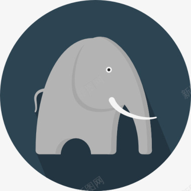 野生动物大象图标图标