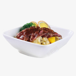 小碟黑椒牛扒素材