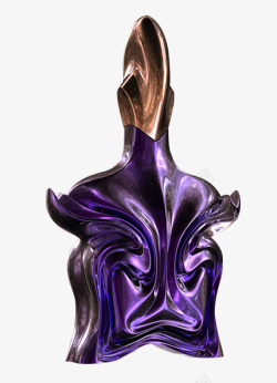 紫色不规则香水瓶素材