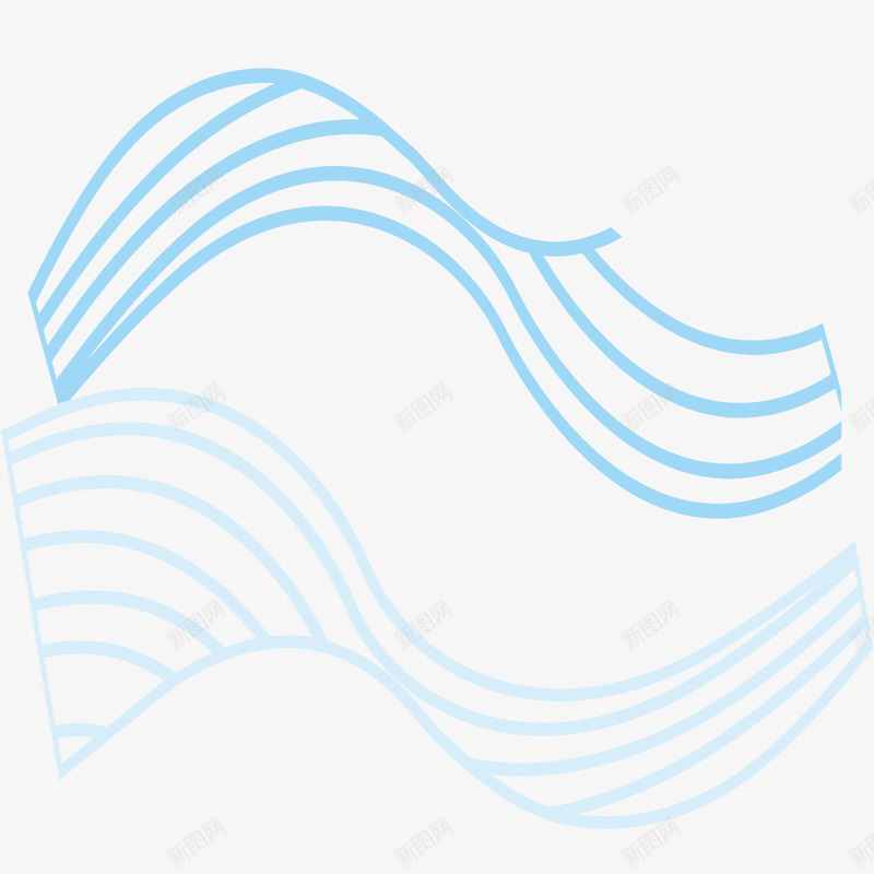 蓝色起伏线矢量图ai免抠素材_88icon https://88icon.com 大气 波浪 海洋 海浪 清新 简洁 线条 蓝色 起伏 起伏线 矢量图