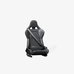 安全带黑灰色皮质汽车座椅素材