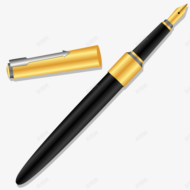 钢笔3D立体插画矢量图ai免抠素材_88icon https://88icon.com 免抠PNG 办公用品 文具 矢量钢笔 笔 钢笔 钢笔3D立体插画 矢量图