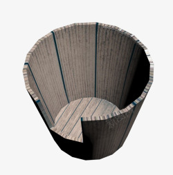 木桶模型短板木制桶模型高清图片