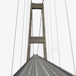 铁索桥灰色马路大铁索桥高清图片