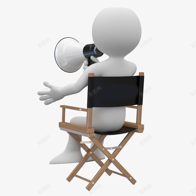 卡通3D小人坐在椅子上背影图案png免抠素材_88icon https://88icon.com 3D小人 卡通风格 图案 坐在椅子上 坐着的背影 背影 装饰