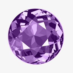 裸钻紫色圆形质感素材