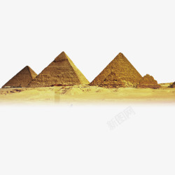 沙漠金字塔素材