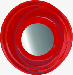 红色圆形不规则阴影素材