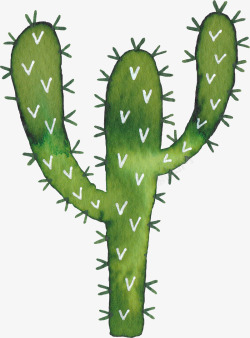 小清新插画广告卡通仙人掌素材