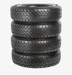 黑色汽车用品层叠的冬季胎轮胎橡素材