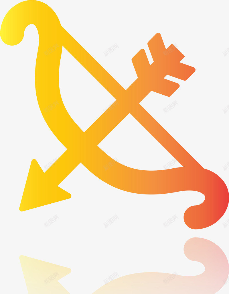 黄色渐变丘比特弓箭png免抠素材_88icon https://88icon.com LOVE 丘比特的弓 婚庆 情人节 浪漫 爱情 爱神的弓