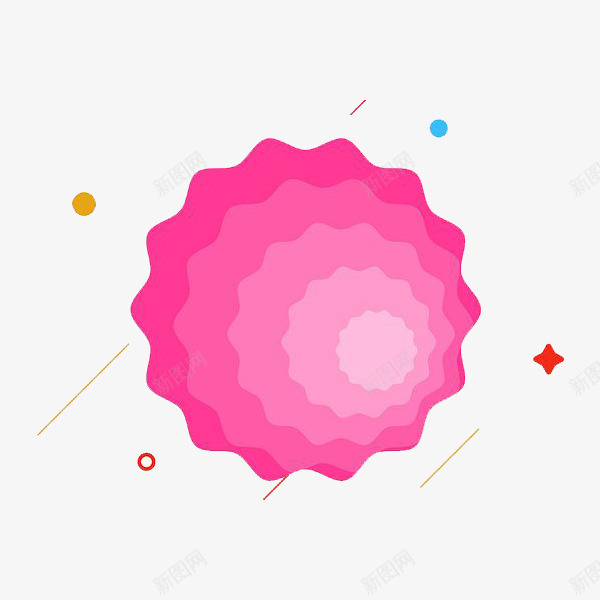 粉色的球球mbe风格png免抠素材_88icon https://88icon.com mbe风格 不规则图形 创意 可爱 球球 粉色