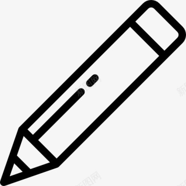 作家的写作工具铅笔图标图标