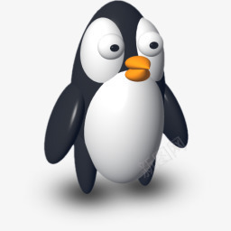 3D概念企鹅3D卡通小动物图标图标