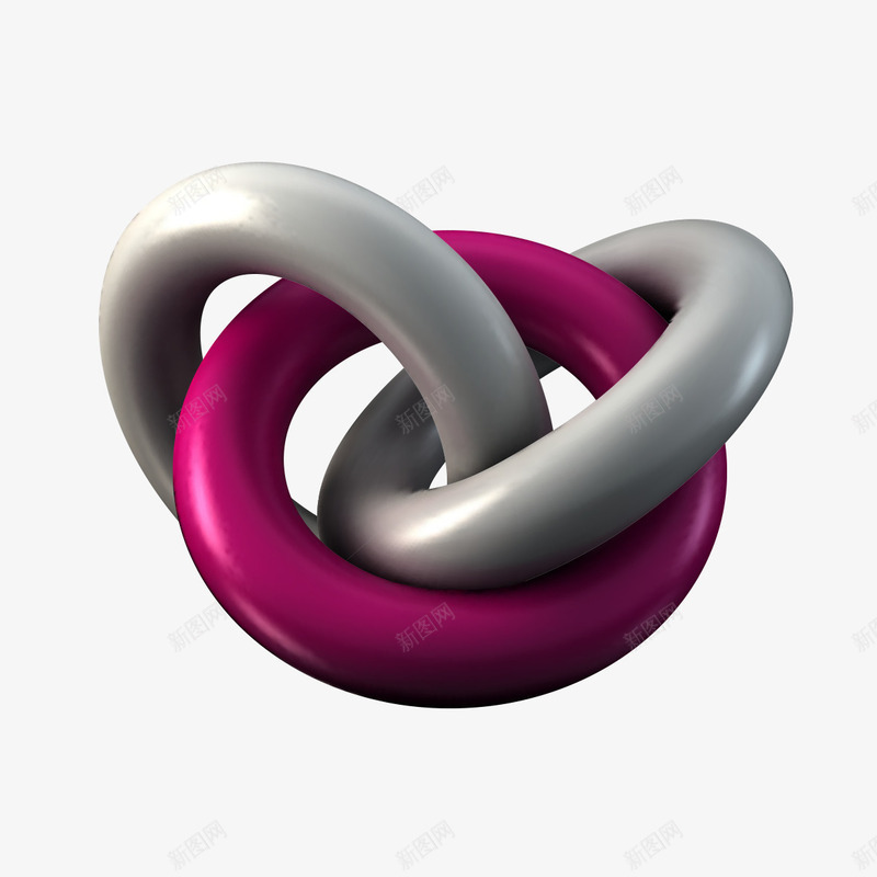 3D圆环png免抠素材_88icon https://88icon.com 模型设计 立体设计