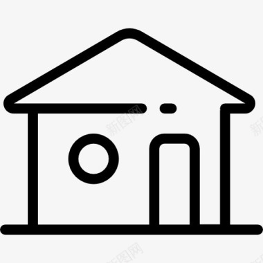 页面UI设计房子图标图标