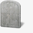 灰色墓碑图标图标