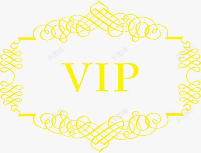 精美复古VIP花纹边框png免抠素材_88icon https://88icon.com VIP 复古 精美 花纹 边框