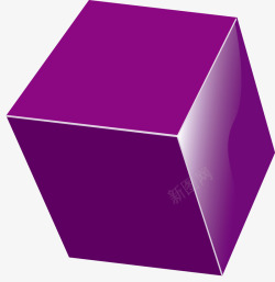 紫色长方形渐变正方形素材
