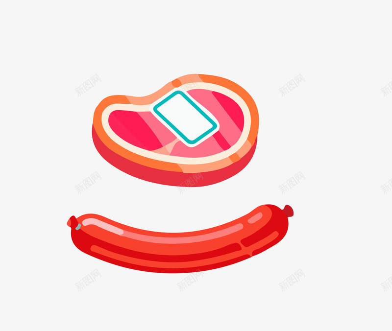 新鲜火腿矢量图ai免抠素材_88icon https://88icon.com ai格式 平遥牛肉 火腿 牛肉 生鲜 美食 肉 肉类 荤菜 食品 食物 鲜肉 矢量图