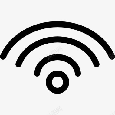 云端信号全WiFi信号图标图标