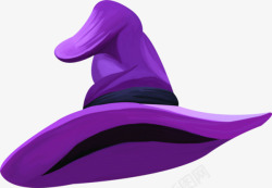 紫色巫师帽素材
