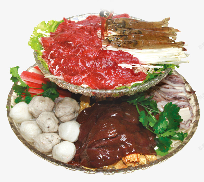 火锅菜类png免抠素材_88icon https://88icon.com 产品实物 火锅 牛肉 肉丸 肉类 虾 香菜 鱿鱼