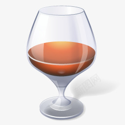 酒杯高脚杯3D食品图标图标