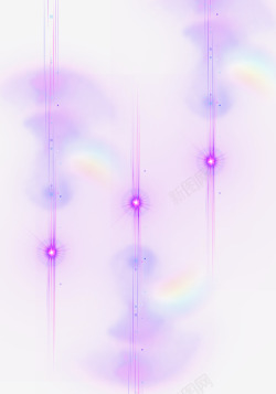 紫色光束星云素材
