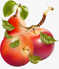 大个苹果卡通水果手绘水果手绘高清图片