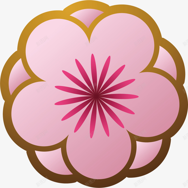 粉色可爱新式花朵png免抠素材_88icon https://88icon.com 3D立体 可爱 微立体 新式雕花 矢量图案 粉色 花朵