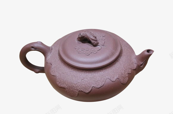 紫泥荷叶面紫砂花壶png免抠素材_88icon https://88icon.com 不规则 产品实物 印花 紫泥 紫砂花壶 茶壶 荷叶面