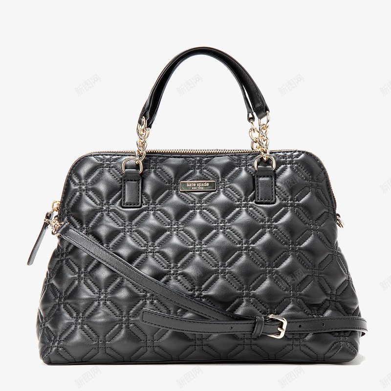 凯特丝蓓黑色女包png免抠素材_88icon https://88icon.com kate spade 产品实物 凯特丝蓓 单肩包 手提包 打开 欧美时尚 真皮 经典款 黑色女包