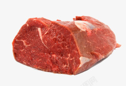 生食红色牛肉微距摄影高清图片