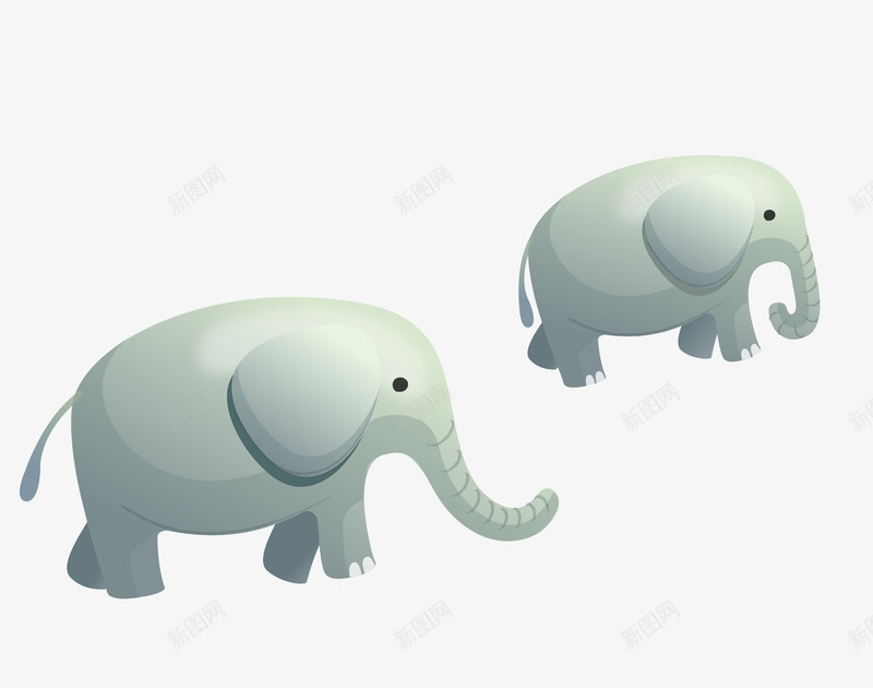 卡通手绘灰色行走大象png免抠素材_88icon https://88icon.com 卡通的大象 手绘的小象 灰色的大象 矢量的动物 行走的大象