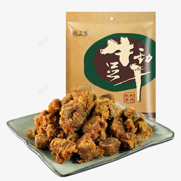 酱烤牛肉干png免抠素材_88icon https://88icon.com 烤牛肉串 牛肉 猪肉粒 肉干 风味精