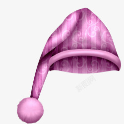 棉帽紫色帽子高清图片