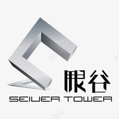 3D怪兽眼谷logo图标图标