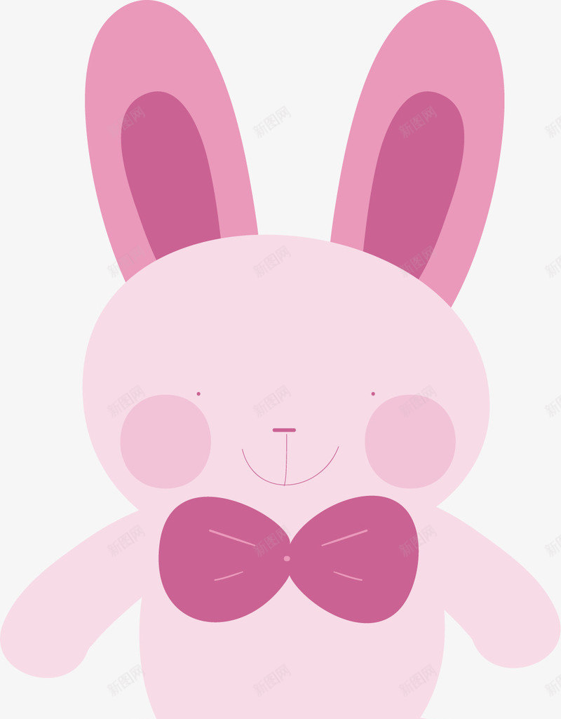 可爱的兔玩偶矢量图ai免抠素材_88icon https://88icon.com 兔子 公仔 可爱 布娃娃 玩偶 玩具 紫色 矢量图